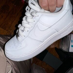 Kids Size 1 Air Force 1 white basically brand new worn once
